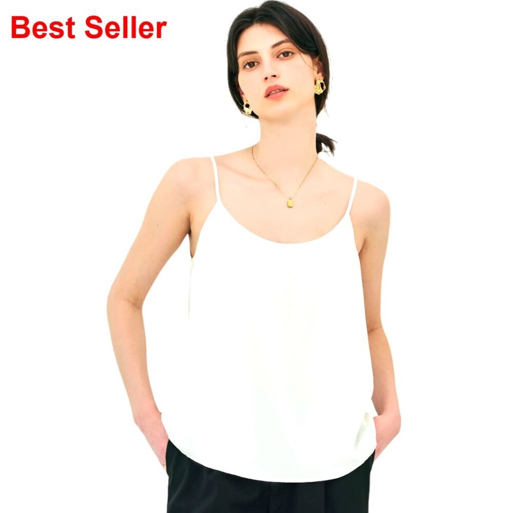 19MM Mulberry Silk Camisole Scoop Neck Sleeveless Tank Top Women's